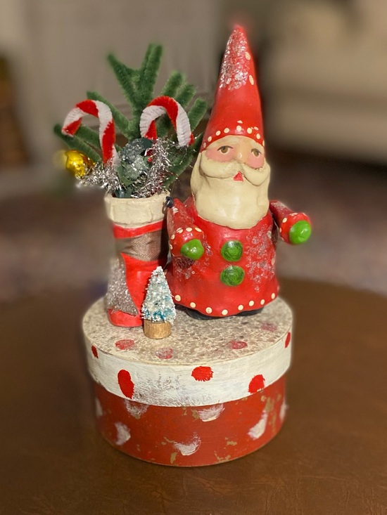 Penny McAllister Other - 💐Penny McAllister Collection • Santa Polka Dot Box with Boot • 2005 • Vintage